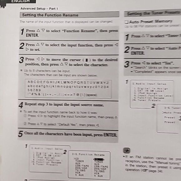 Denon AVR-787 AV Receiver Owners Manual - Picture 11 of 16